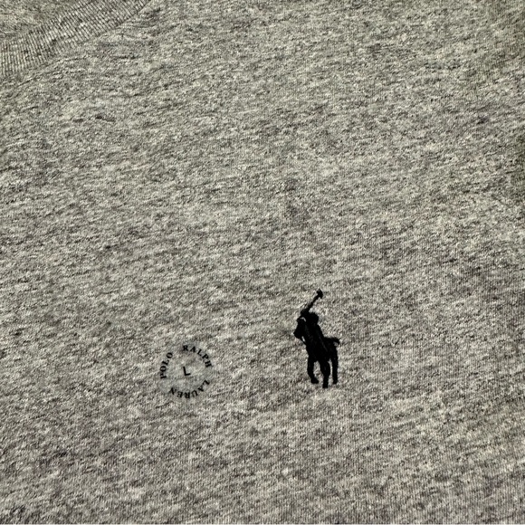 NWT Polo Ralph Lauren Heather Gray Short Sleeve Men’s Tee Size Large - Picture 3 of 12